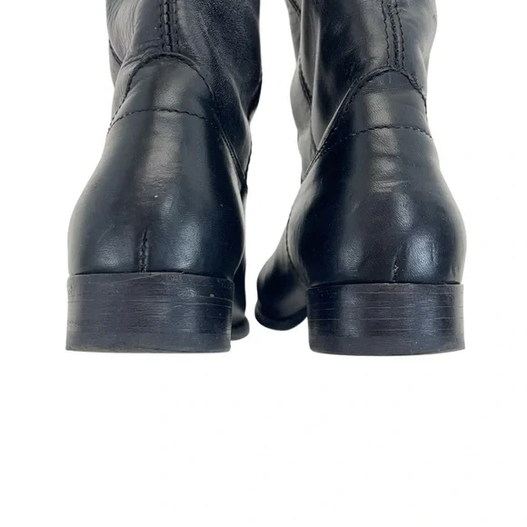 Frye Melissa Button Riding Boots 7 1/2 Black - Picture 10 of 16